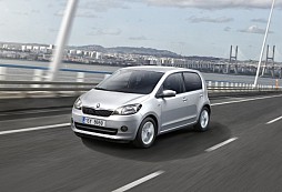 Škoda Citigo na startu při Mistrovství světa v ledním hokeji IIHF 2012