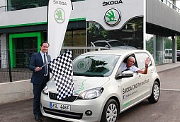 ŠKODA Citigo CNG na rekordní jízdě Evropou