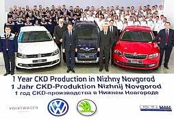 ŠKODA a VOLKSWAGEN Group Rus: rok úspěšné výroby v ruském Nižním Novgorodu